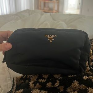 Prada Nylon Makeup Bag with Compartments